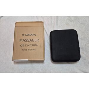 AERLANG Deep Tissue Massage Gun - Portable Handheld Massager, 6 Heads & Case